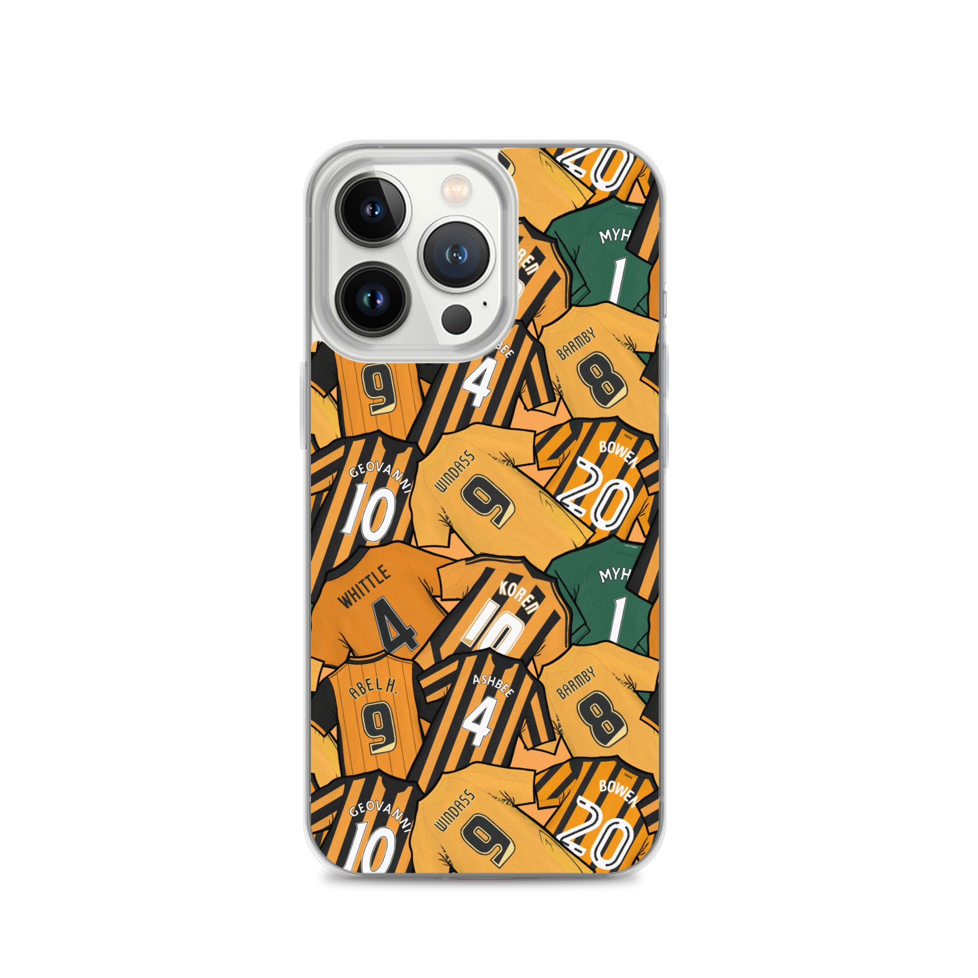 Legends of the Tigers, Hull Themed Football Clear Case for iPhone®
