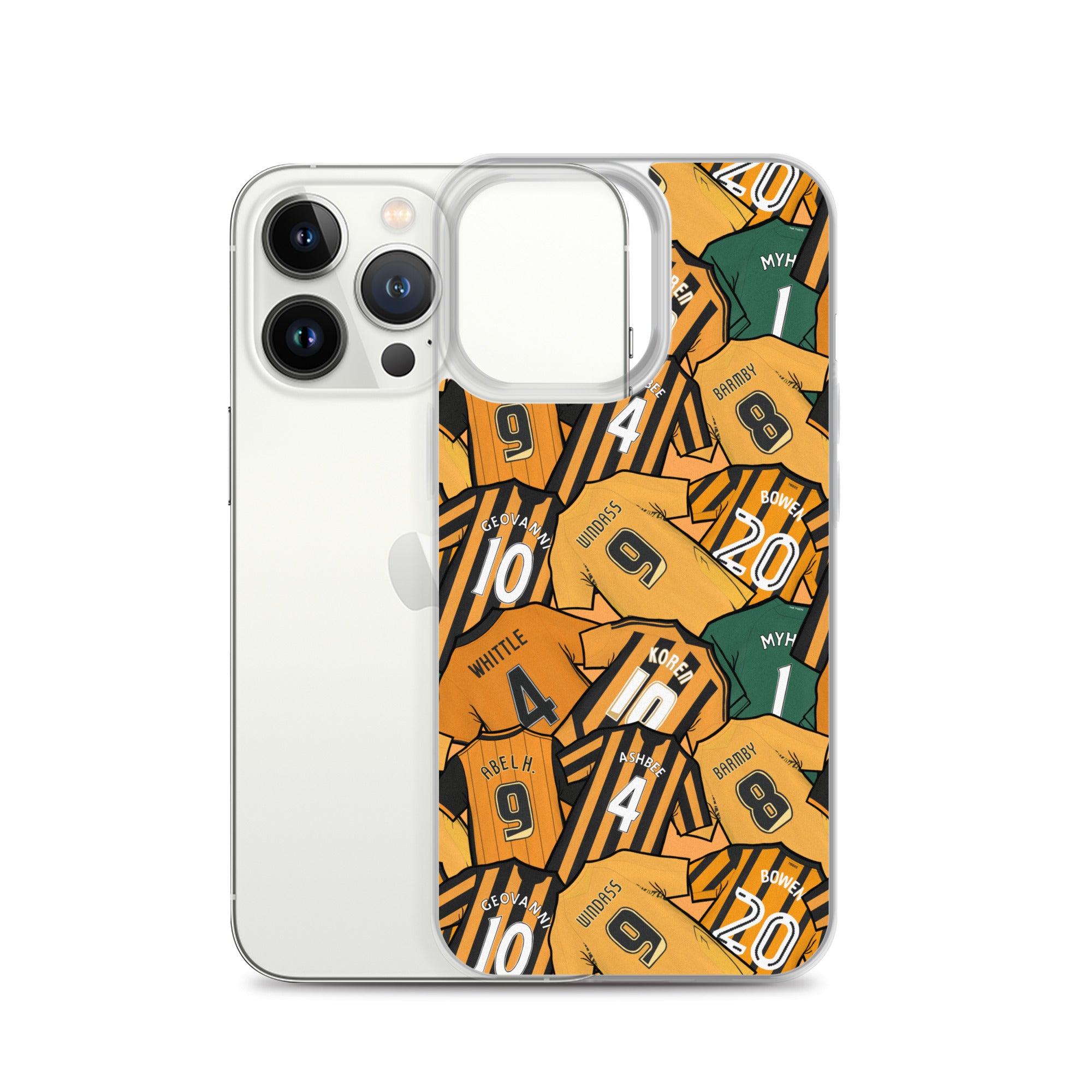 Legends of the Tigers, Hull Themed Football Clear Case for iPhone®