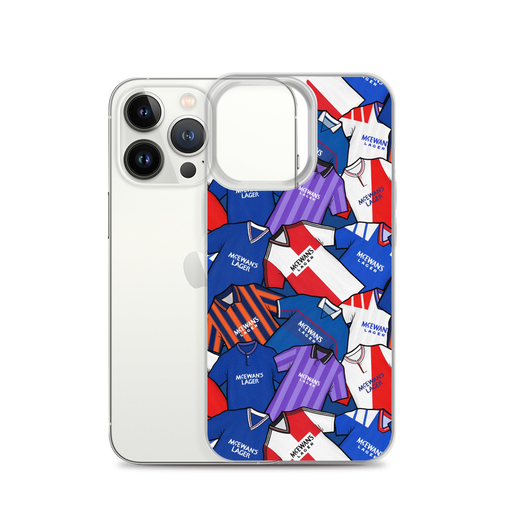 Rangers Inspired Retro Shirts Themed Football Clear Case for iPhone®