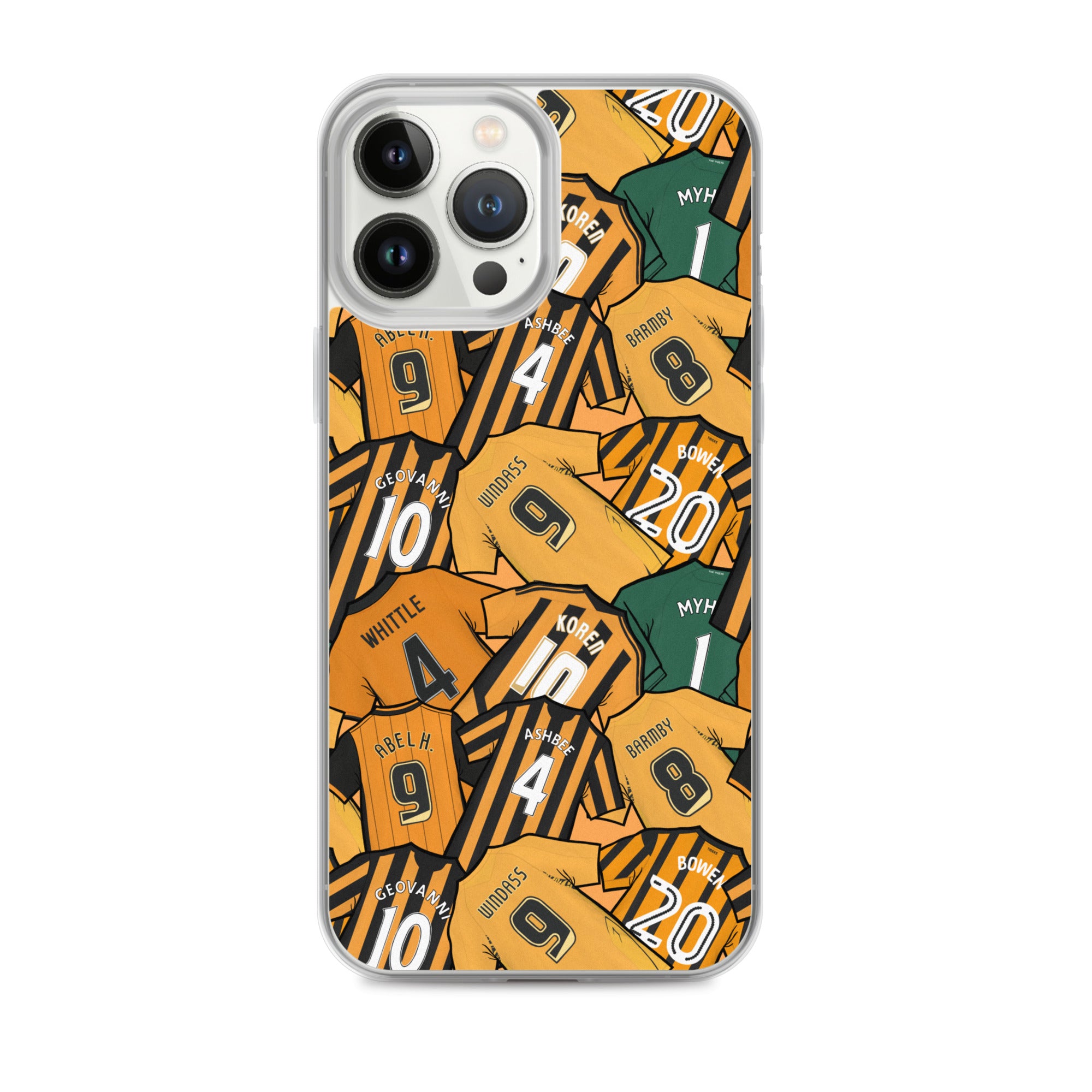 Legends of the Tigers, Hull Themed Football Clear Case for iPhone®