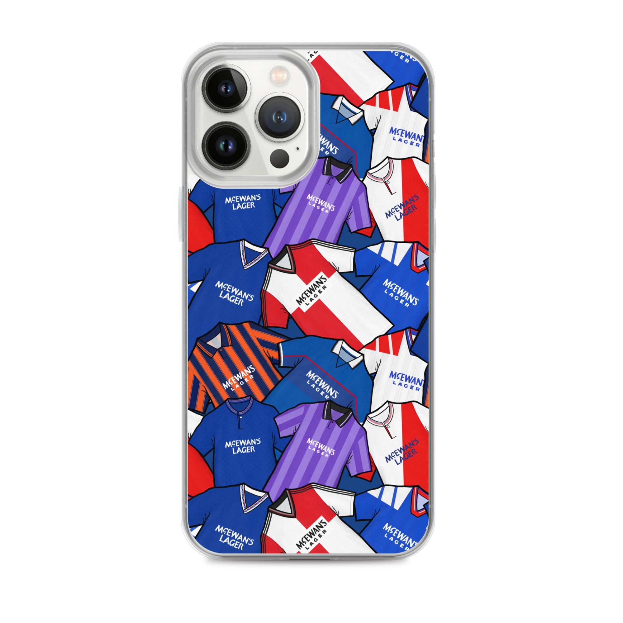 Rangers Inspired Retro Shirts Themed Football Clear Case for iPhone®