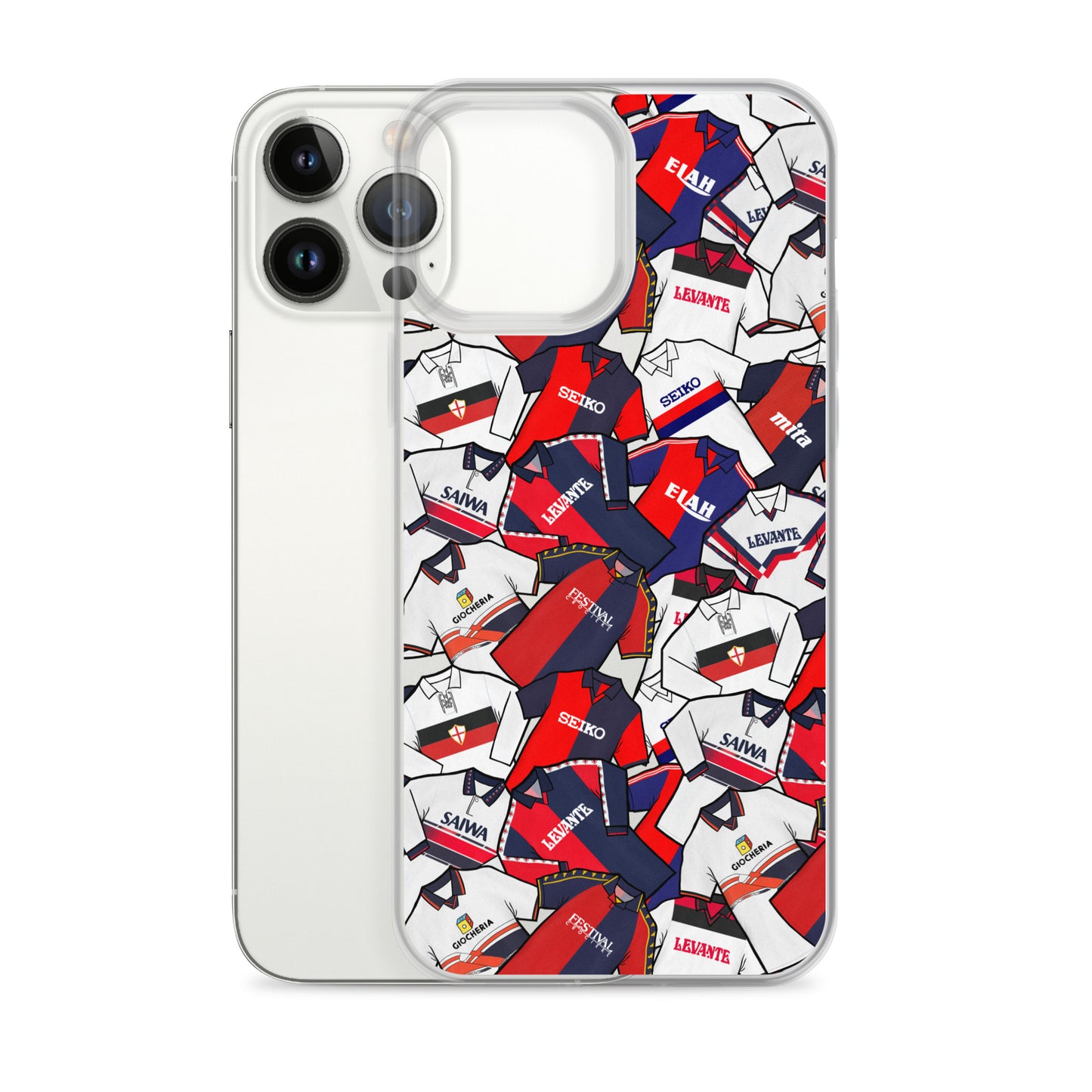 Retro Genoa Inspired Clear Case for iPhone®