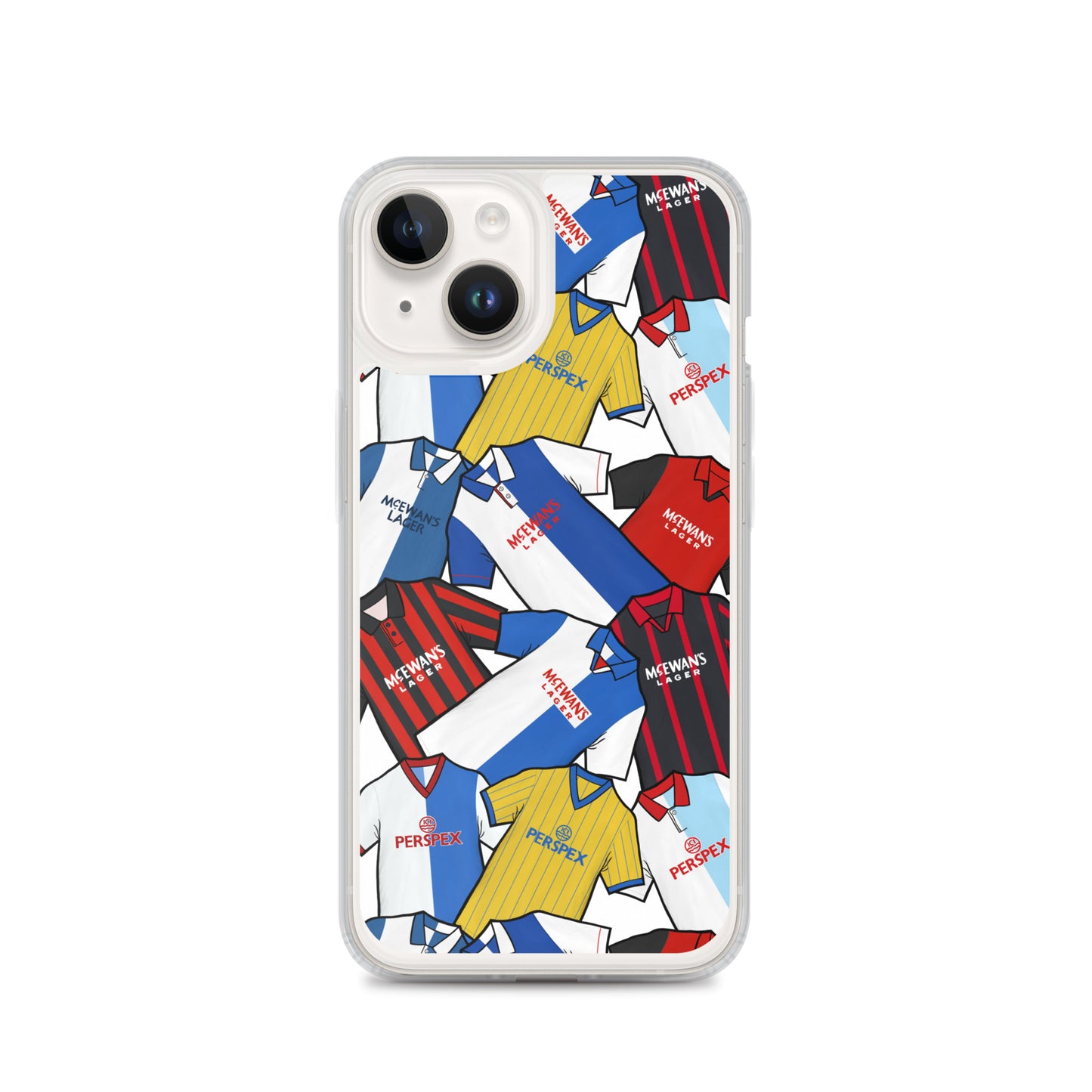 Blackburn Retro Shirts Inspired Football Clear Case for iPhone®