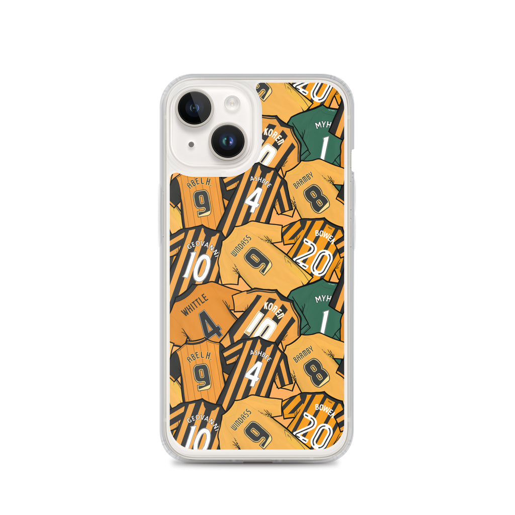 Legends of the Tigers, Hull Themed Football Clear Case for iPhone®