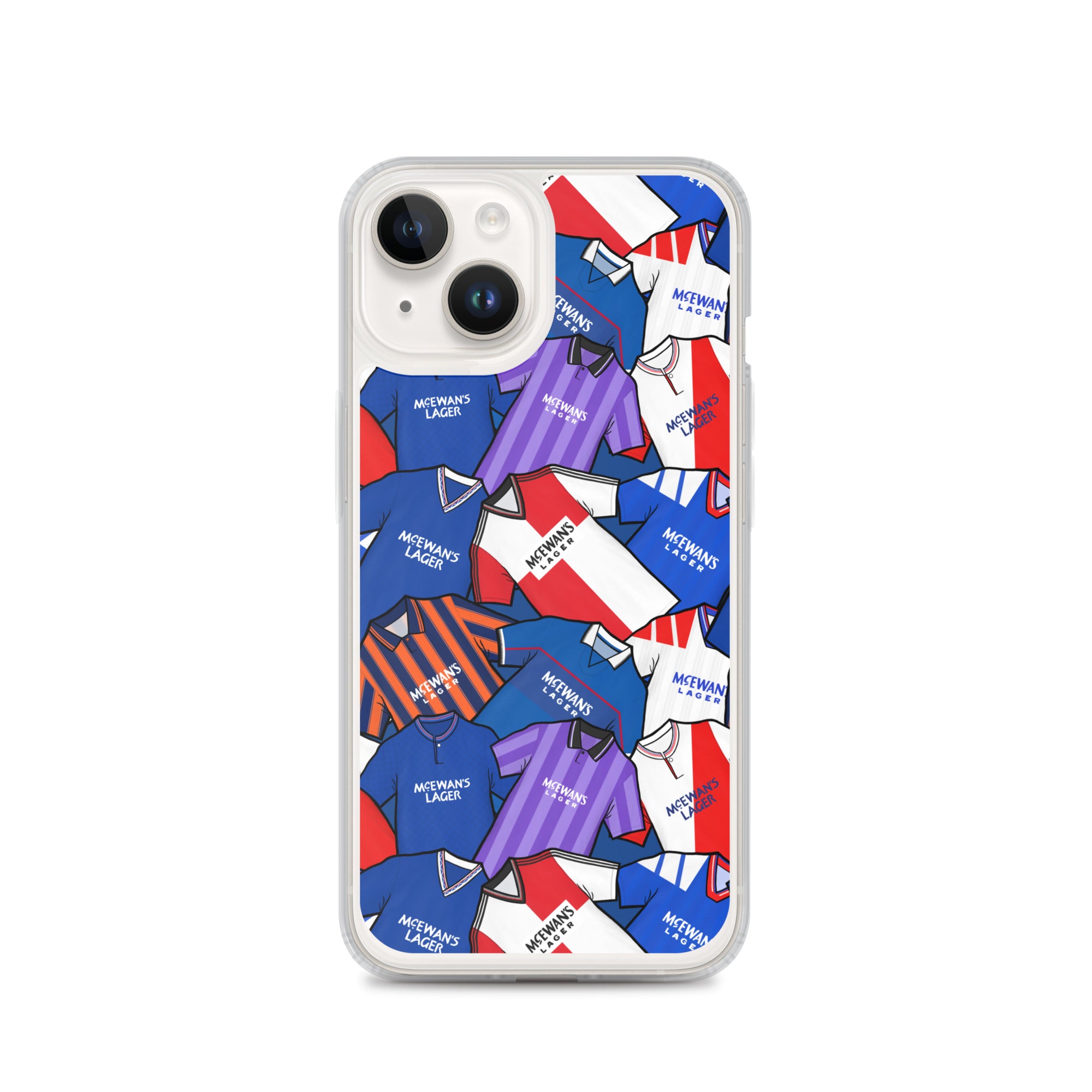 Rangers Inspired Retro Shirts Themed Football Clear Case for iPhone®