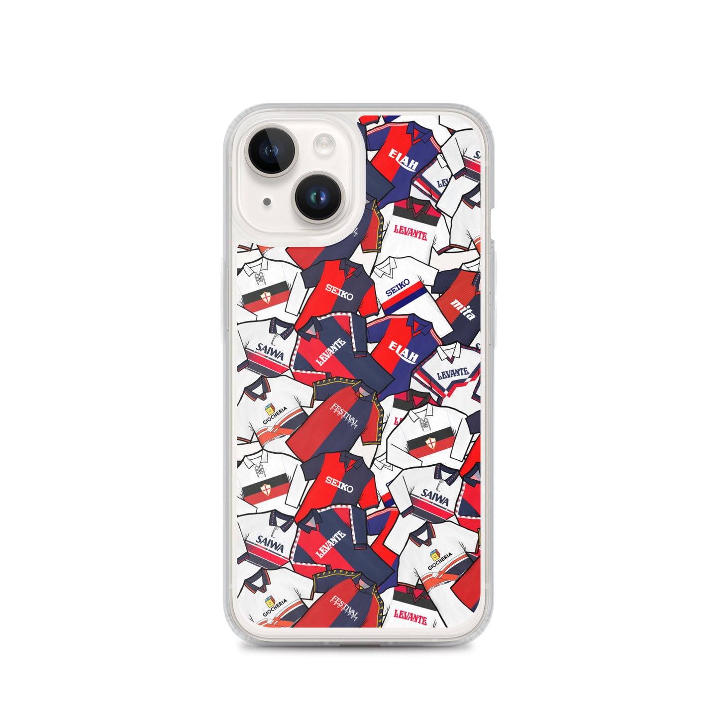 Retro Genoa Inspired Clear Case for iPhone®