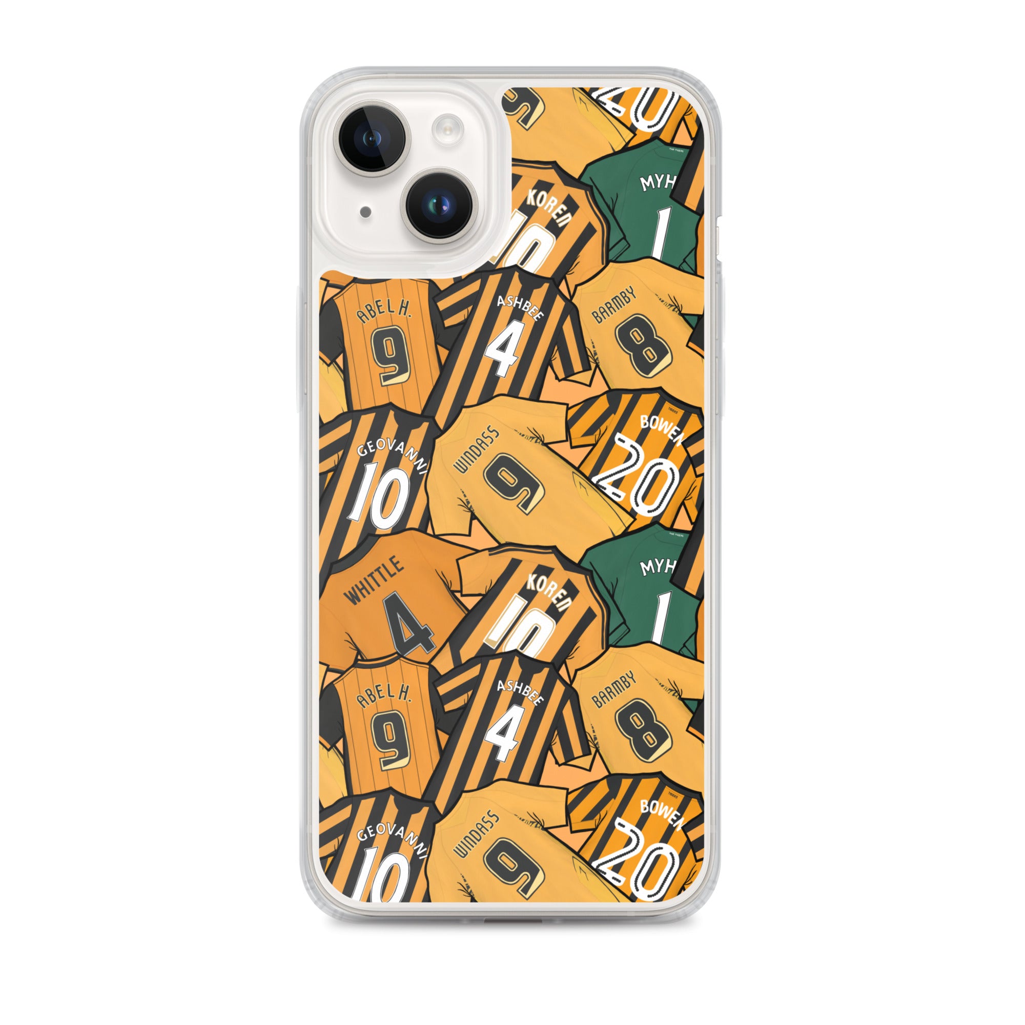 Legends of the Tigers, Hull Themed Football Clear Case for iPhone®
