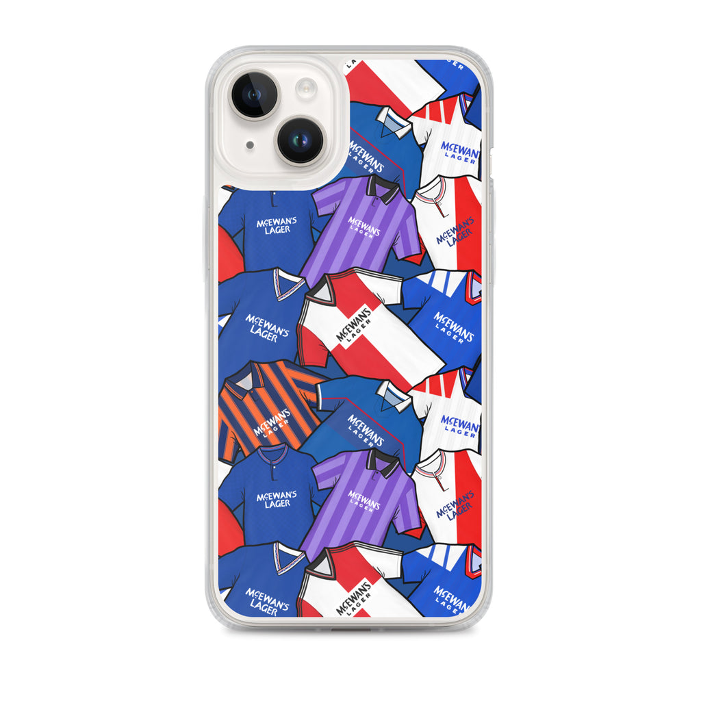 Rangers Inspired Retro Shirts Themed Football Clear Case for iPhone®