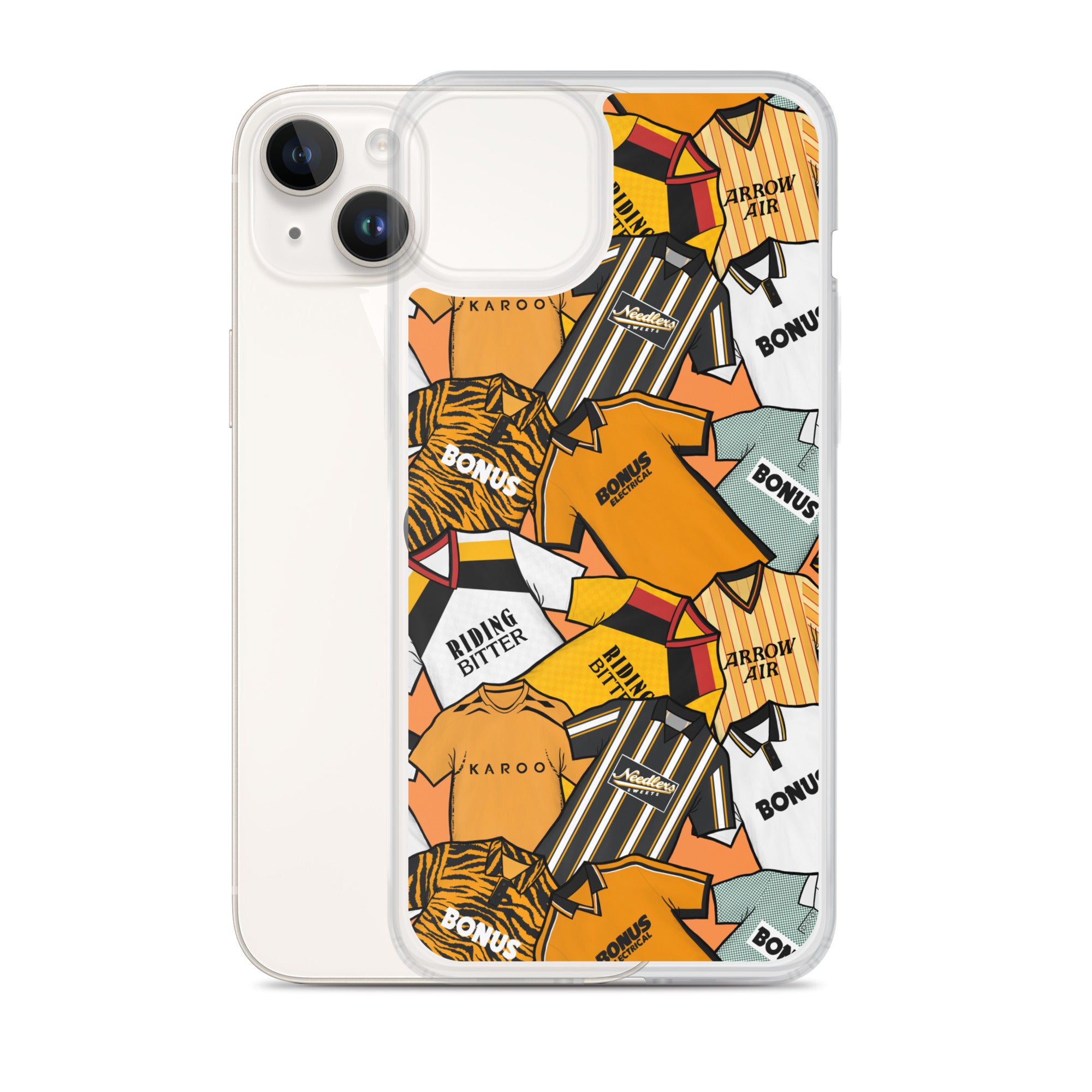 Hull Retro Shirts Themed Football Inspired Clear Case for iPhone®