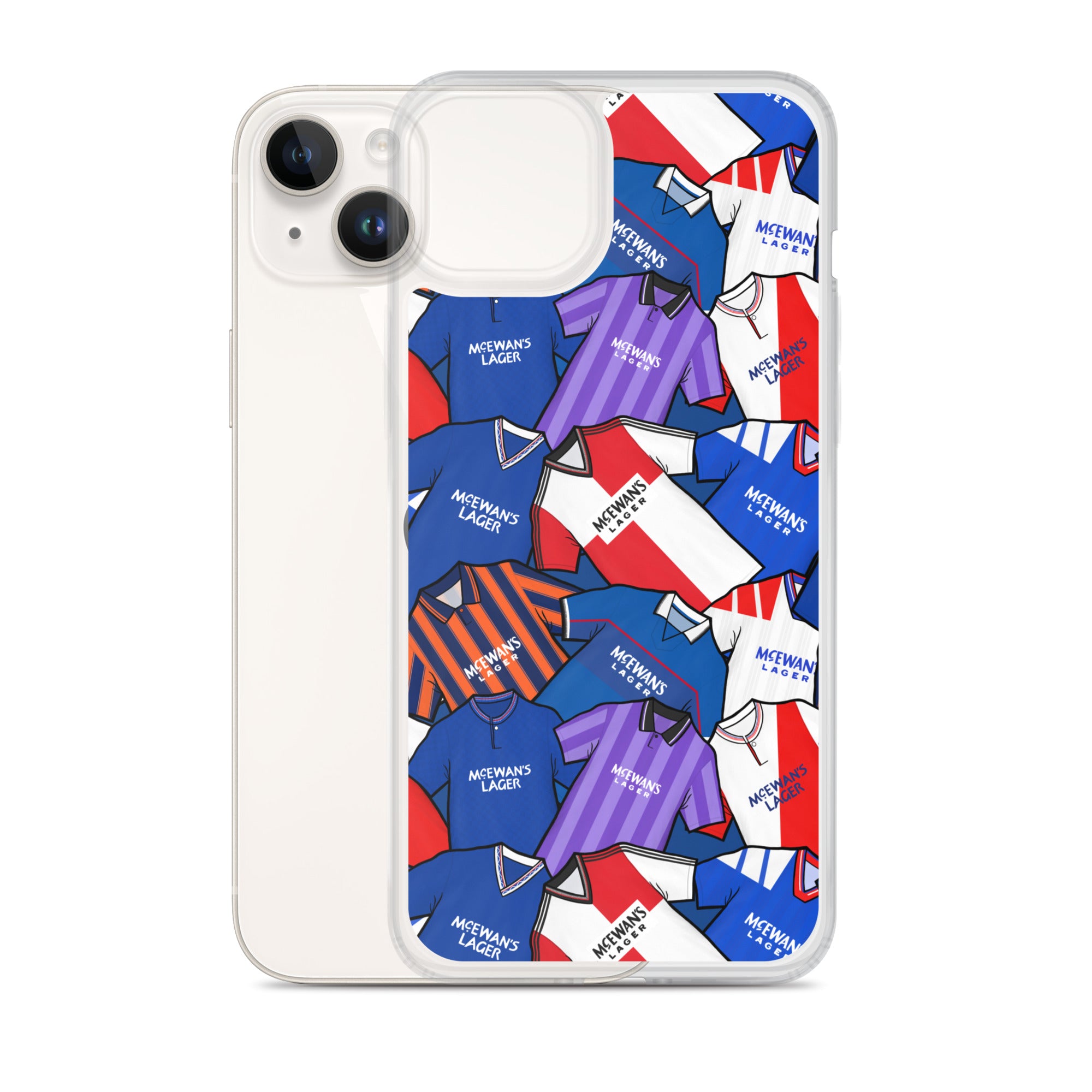 Rangers Inspired Retro Shirts Themed Football Clear Case for iPhone®