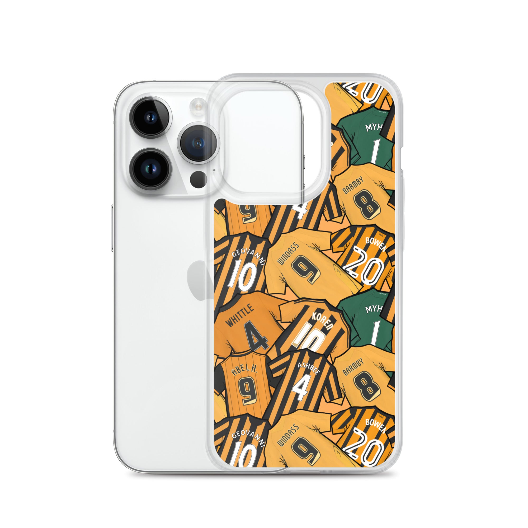 Legends of the Tigers, Hull Themed Football Clear Case for iPhone®