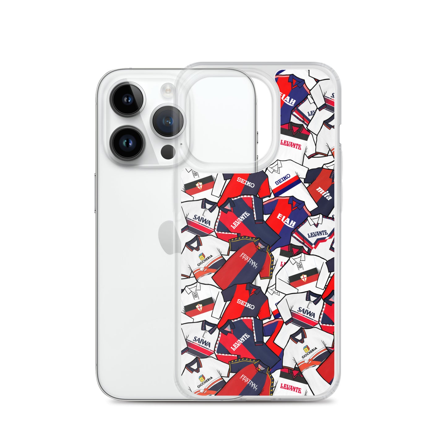 Retro Genoa Inspired Clear Case for iPhone®