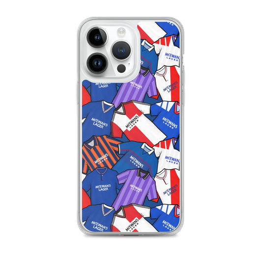 Rangers Inspired Retro Shirts Themed Football Clear Case for iPhone®