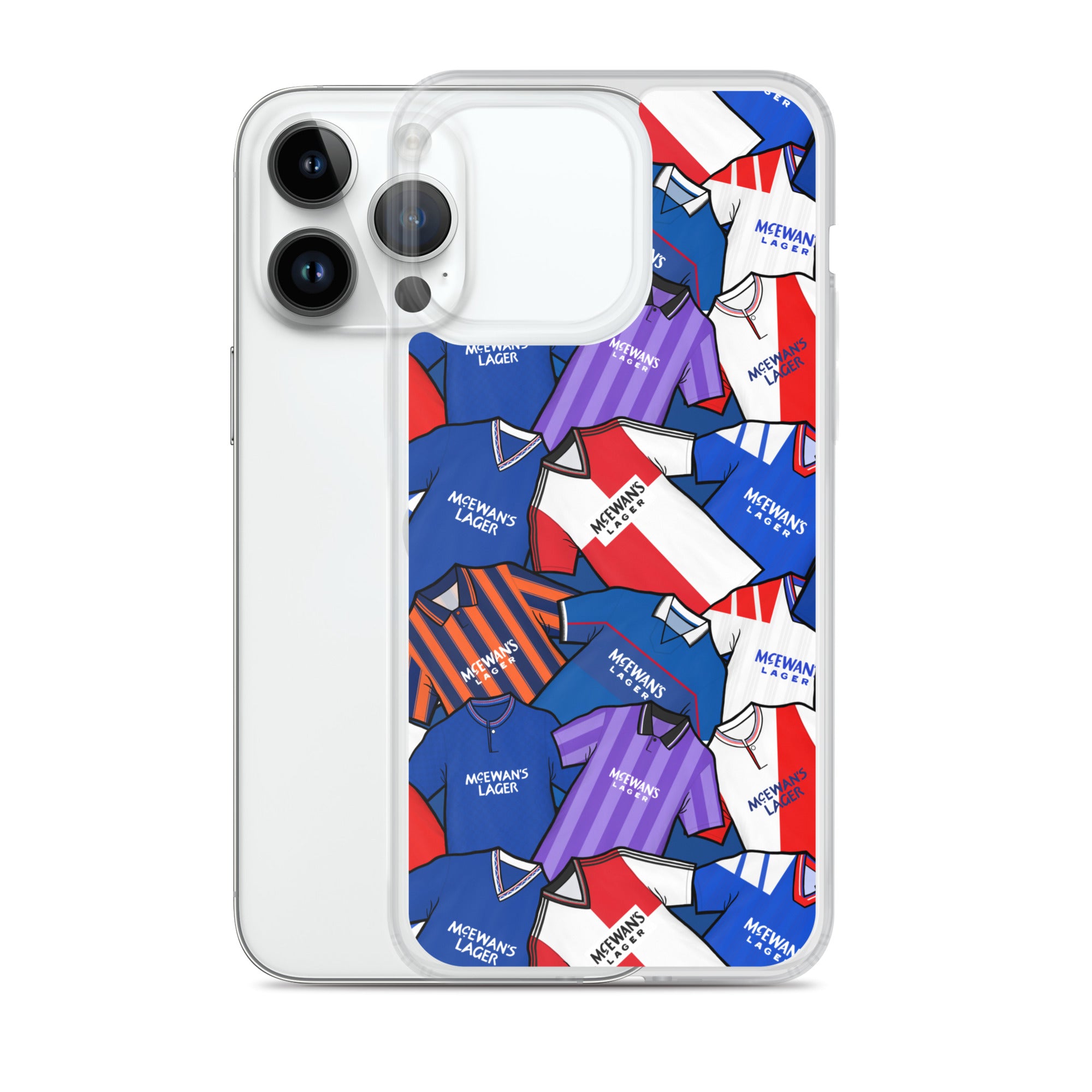 Rangers Inspired Retro Shirts Themed Football Clear Case for iPhone®