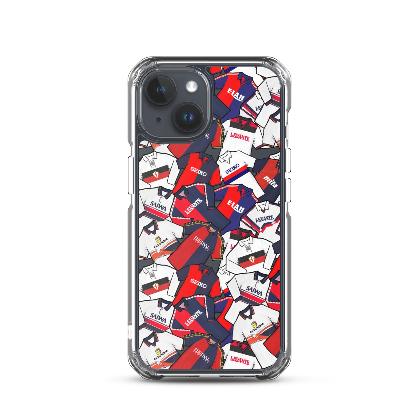 Retro Genoa Inspired Clear Case for iPhone®