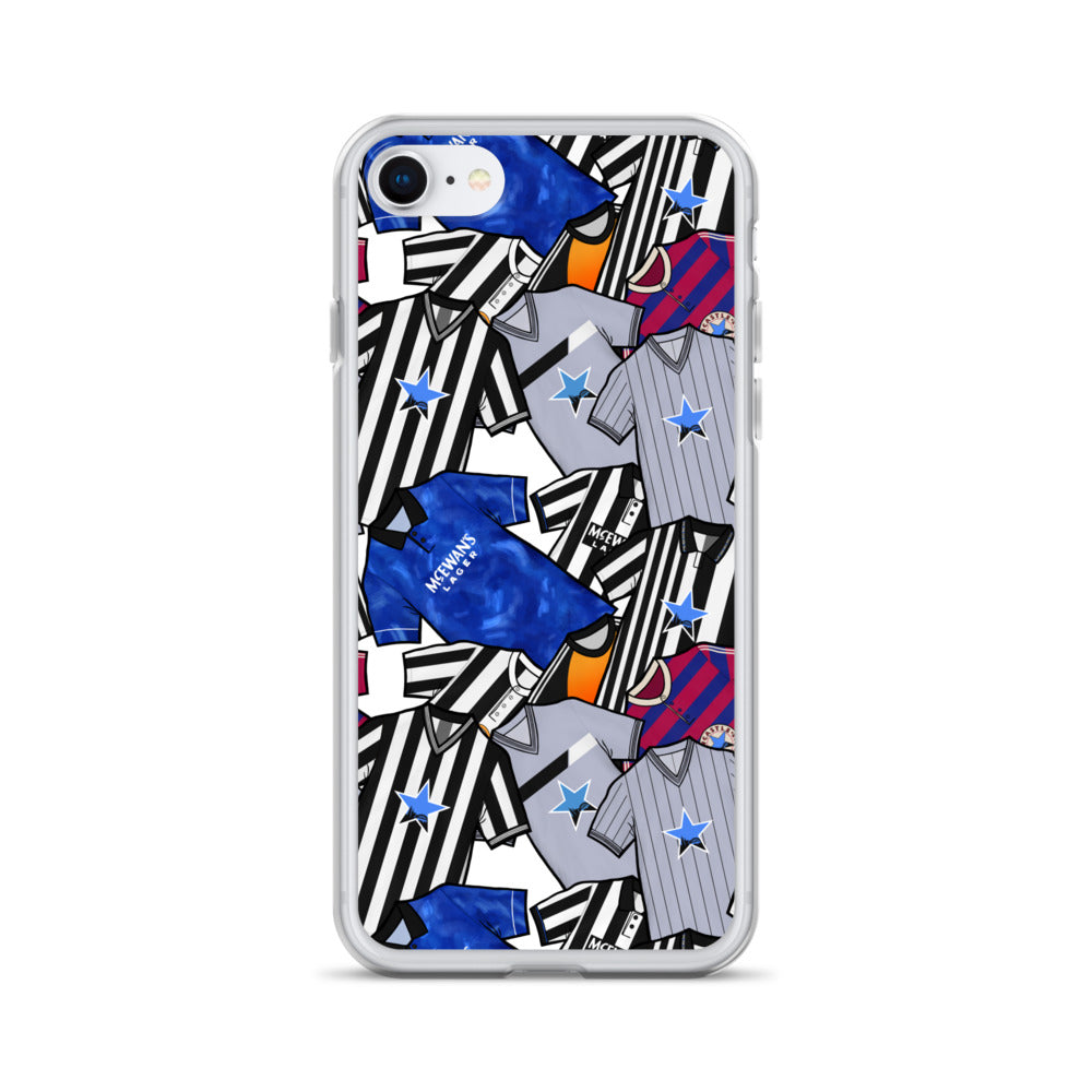Phone case for iPhone 7 / 8 inspired by the Retro shirts of Newcastle United!