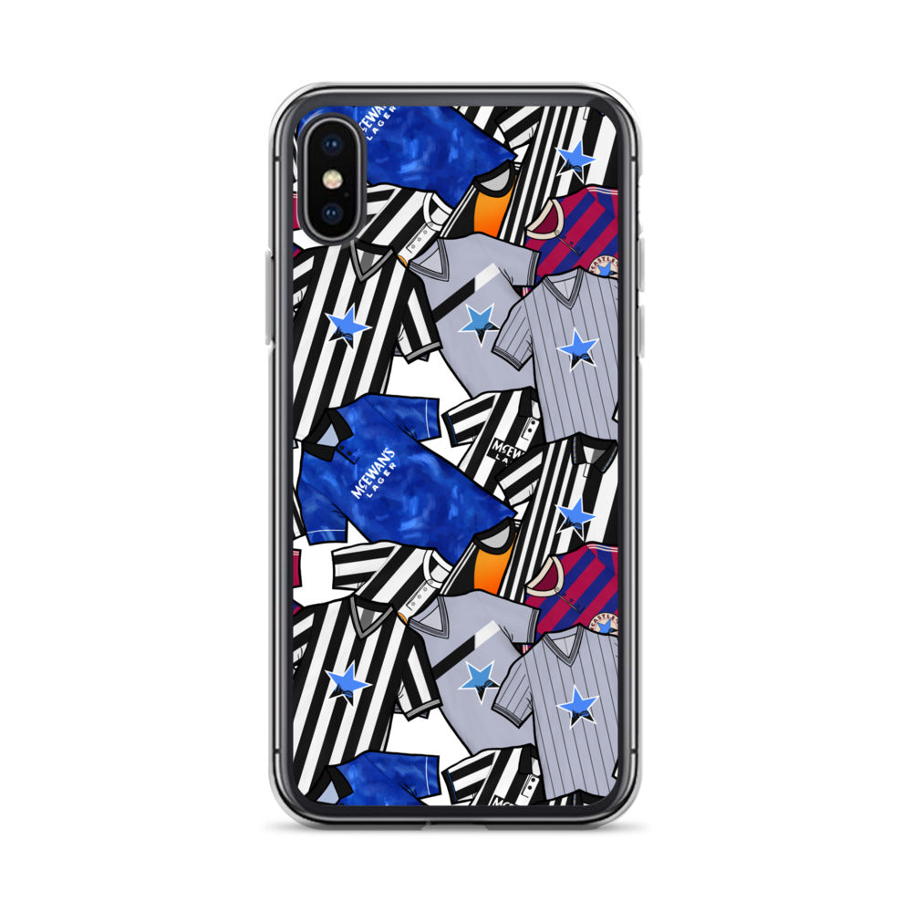 Phone case for iPhone X XS inspired by the Retro shirts of Newcastle United!