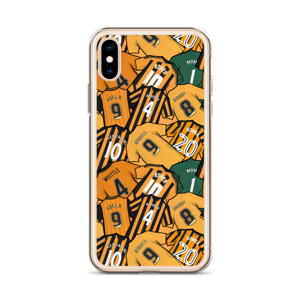 Legends of the Tigers, Hull Themed Football Clear Case for iPhone®