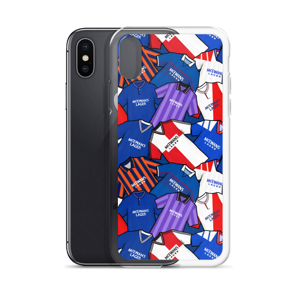 Rangers Inspired Retro Shirts Themed Football Clear Case for iPhone®