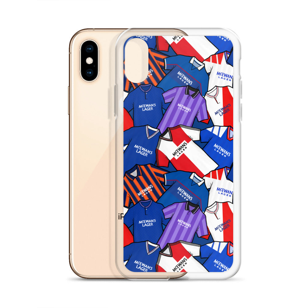 Rangers Inspired Retro Shirts Themed Football Clear Case for iPhone®