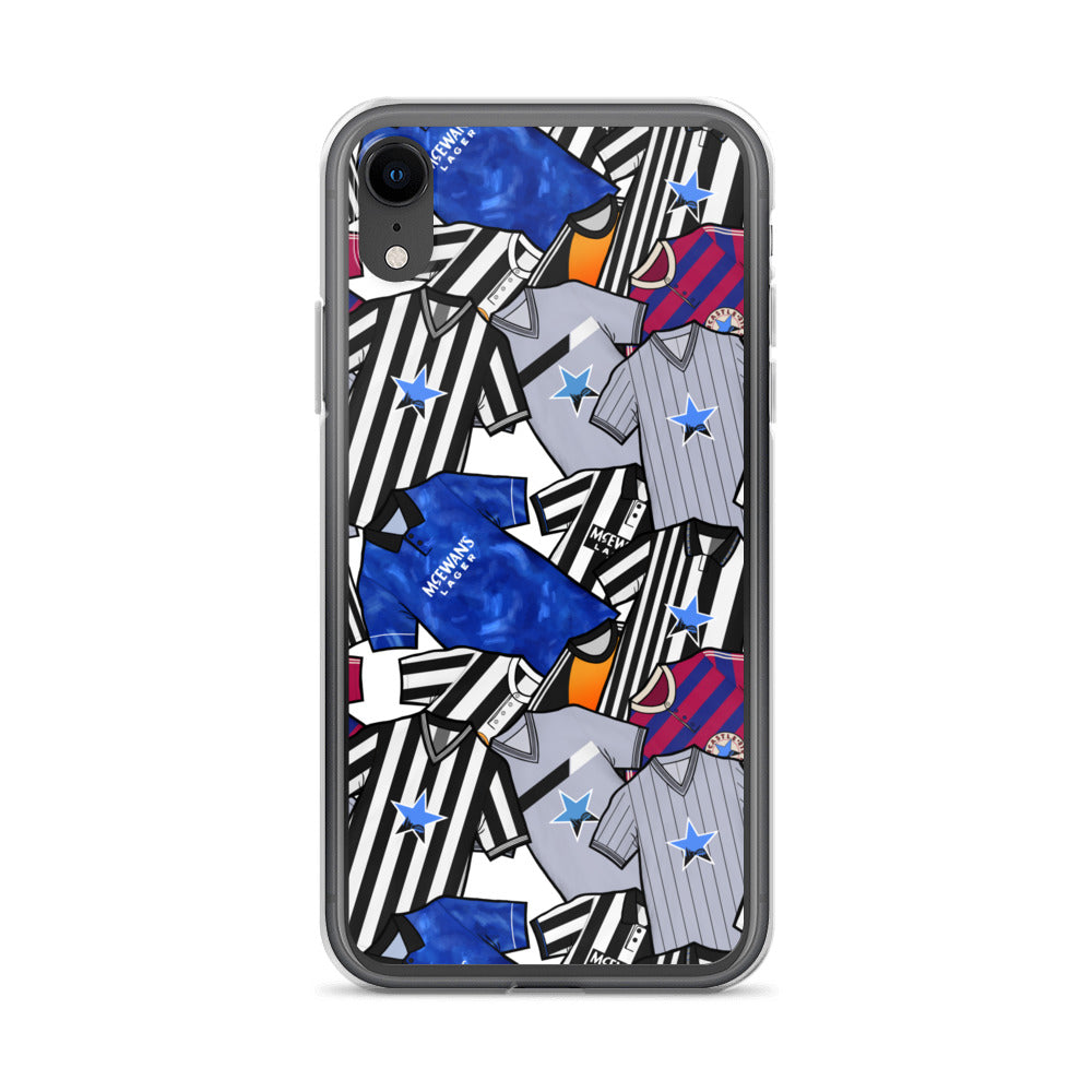 Phone case for iPhone XR inspired by the Retro shirts of Newcastle United!