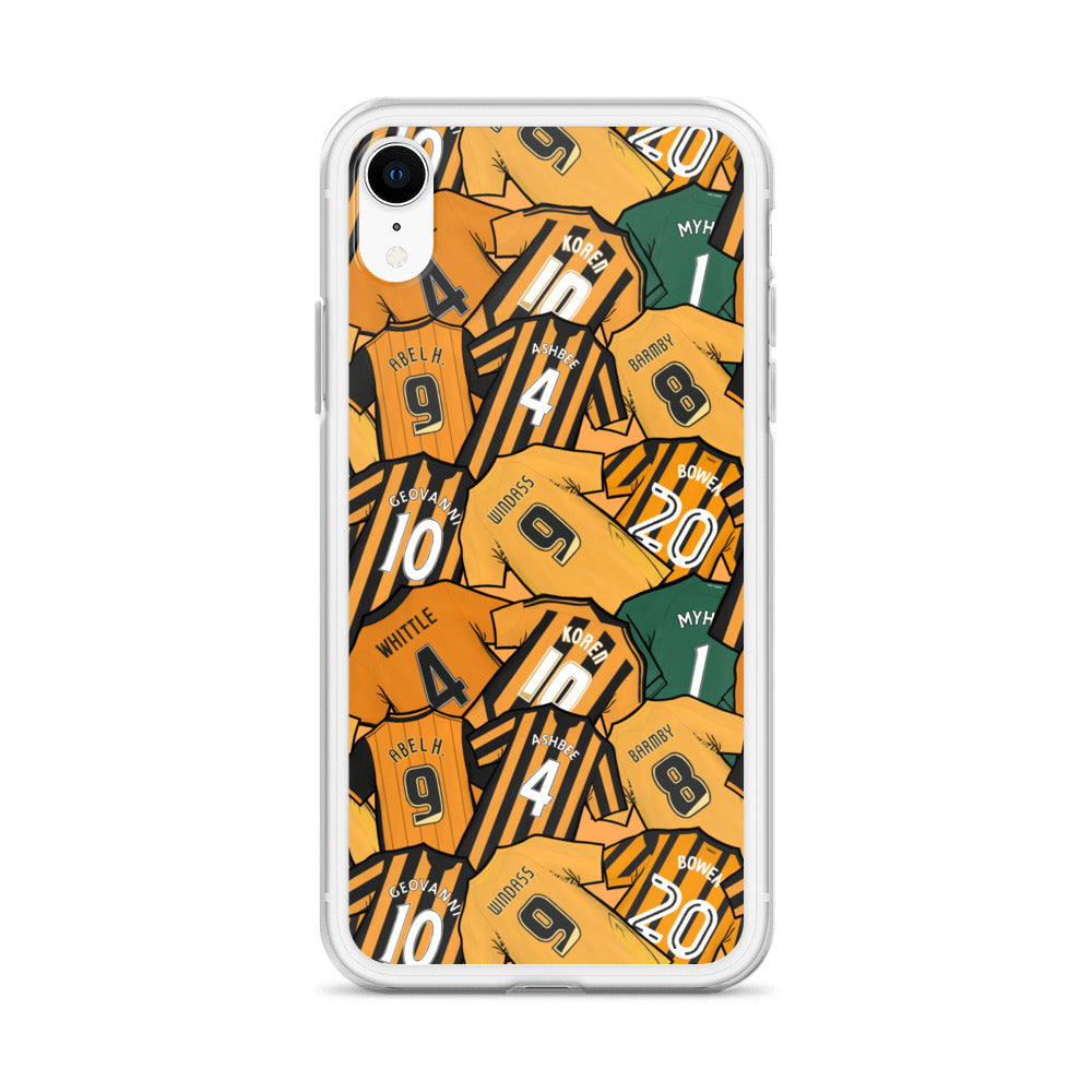Legends of the Tigers, Hull Themed Football Clear Case for iPhone®