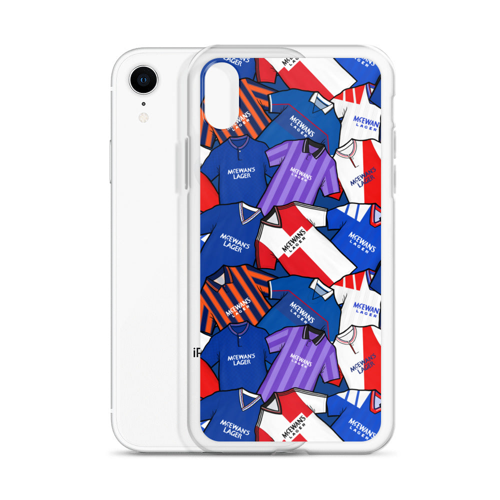 Rangers Inspired Retro Shirts Themed Football Clear Case for iPhone®