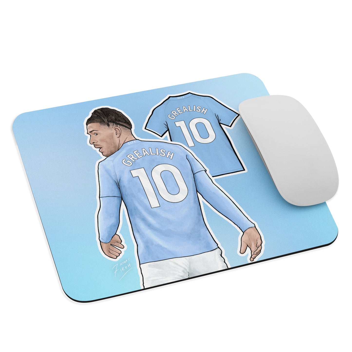 Jack Grealish M City Inspired Artwork Mouse Pad