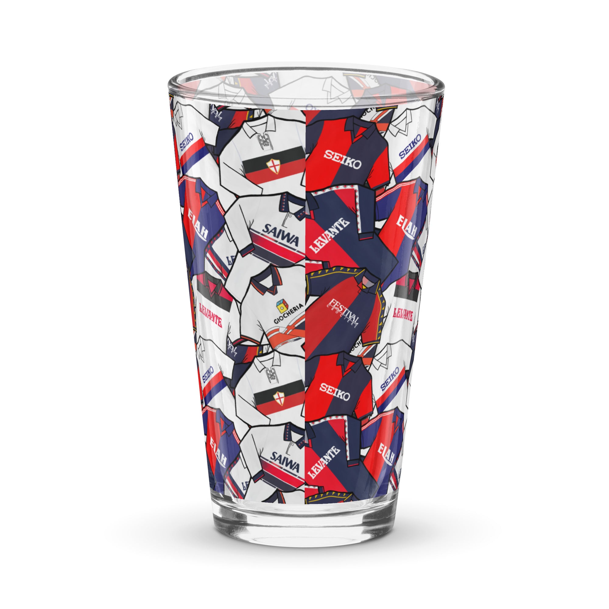 Genoa Retro Themed Shirts Shaker Pint Glass