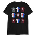Black T-shirt inspired by the legendary Blackburn Rovers players of the past! A great tribute to that team of 1994/95