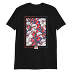 Artwork inspired by the Genoa CFC jerseys of the past on a T-shirt, an absolute classic for the oldest football club in Italy