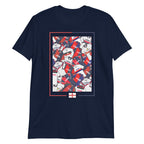 Artwork inspired by the Genoa CFC jerseys of the past on a T-shirt, an absolute classic for the oldest football club in Italy