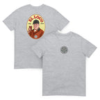 El Loco Marcelo Bielsa T-shirt inspired by the Tetley’s Bitter logo, featuring bold Leeds United design and embroidered Yorkshire rose.