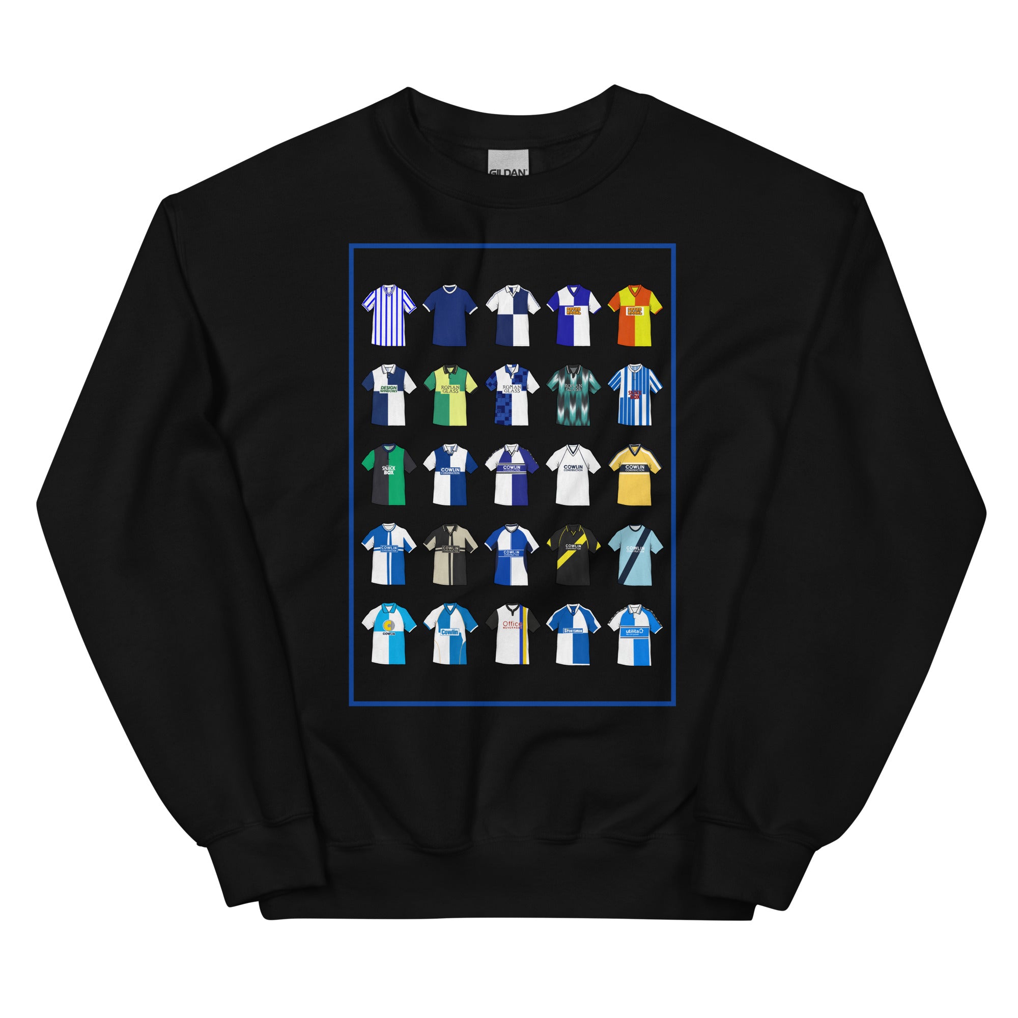 Show your Gas pride with this Bristol Rovers inspired retro sweatshirt featuring 25 iconic football shirt design. Perfect for any supporter!