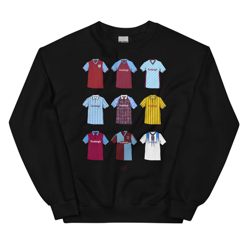 Football sweatshirt inspired by the Burnley football shirts of the past, ideal for anyone who is a fan of the Clarets and those classic jerseys of past
