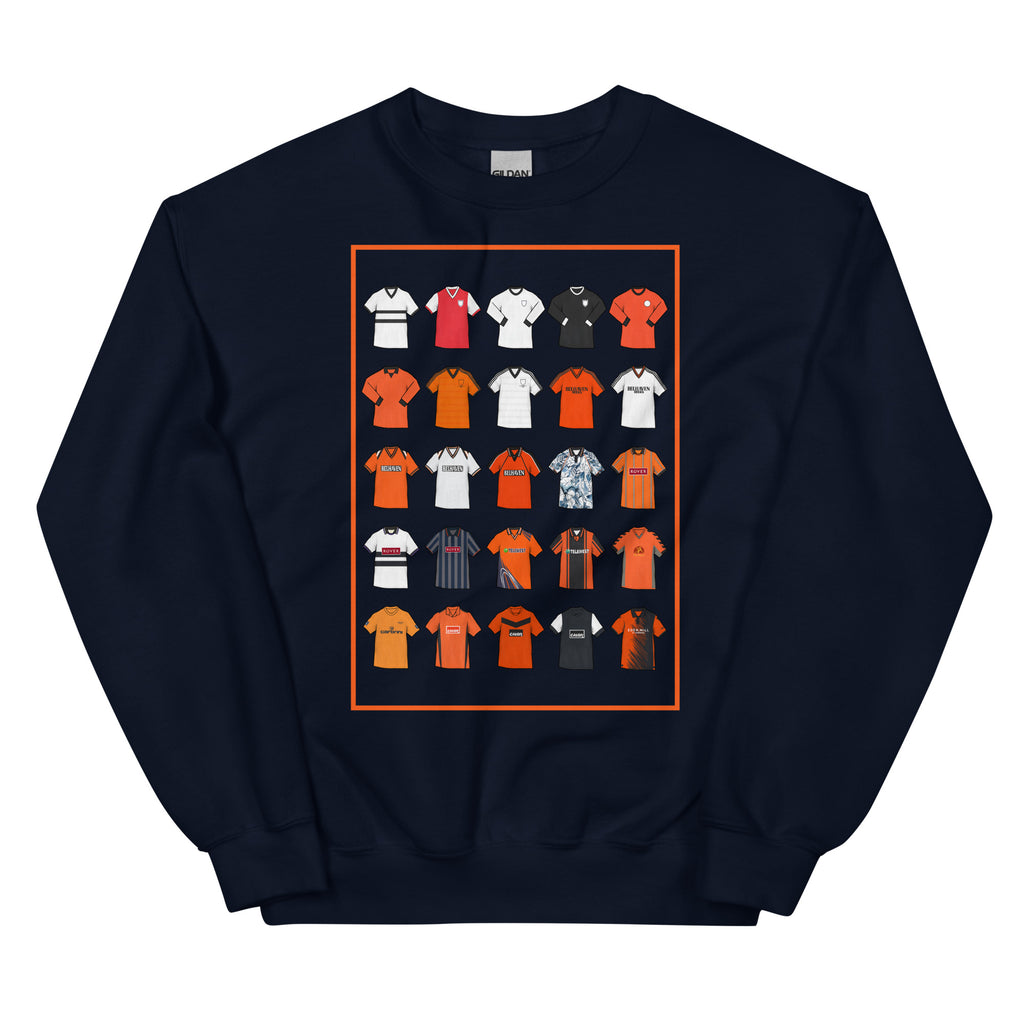 Retro Dundee United–inspired sweatshirt with a classic fit, soft feel, and durable stitching. Crafted from a pre-shrunk cotton–polyester blend — perfect for fans who love vintage Terrors football style.