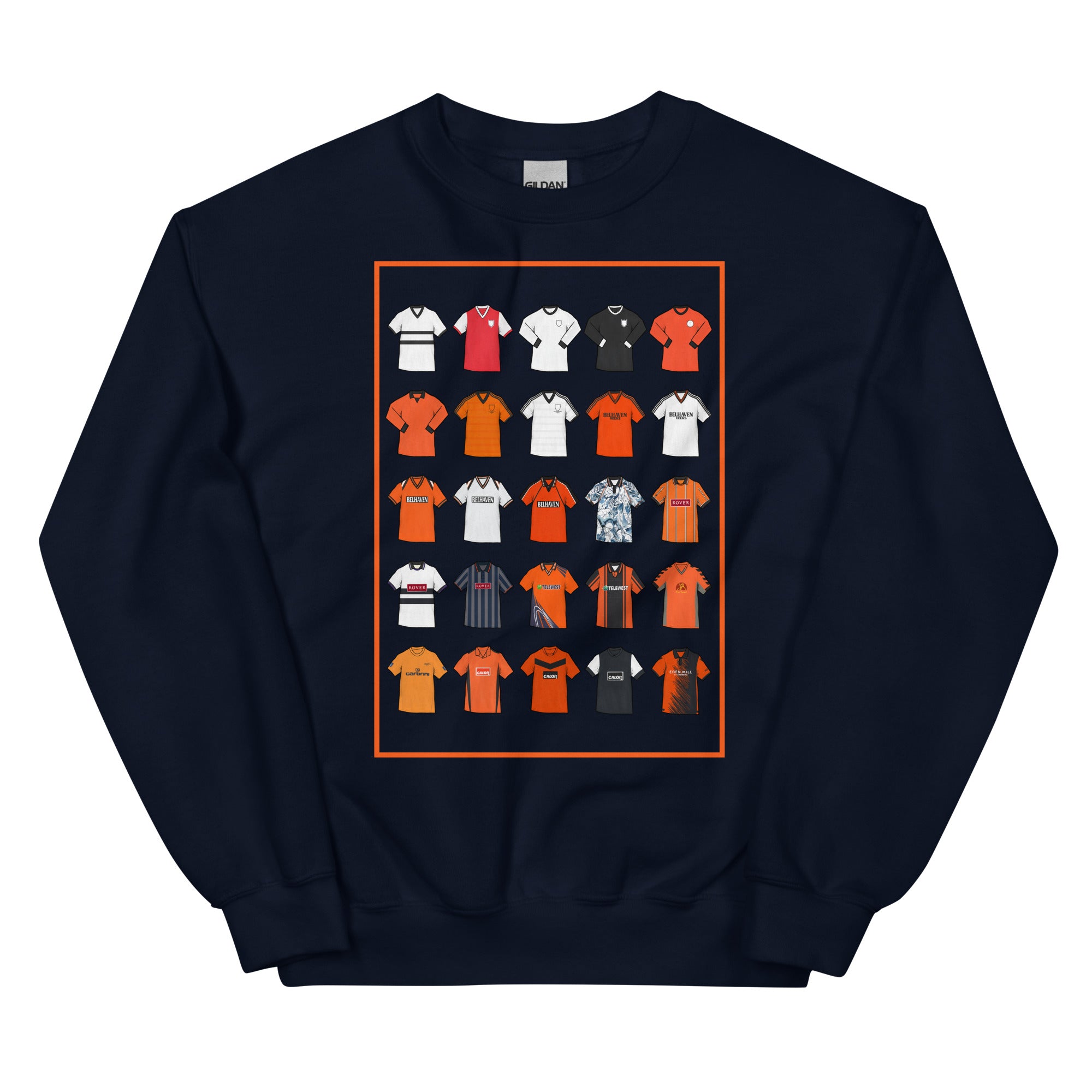 Retro Dundee United–inspired sweatshirt with a classic fit, soft feel, and durable stitching. Crafted from a pre-shrunk cotton–polyester blend — perfect for fans who love vintage Terrors football style.