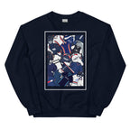Show your Dundee FC pride with this sweatshirt featuring a unique mashup of classic shirts. A stylish retro football gift for true Dundee supporters