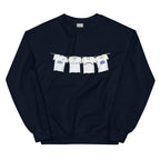 Leeds United inspired retro football sweatshirt inspired by 90s and 2000s classic kit designs, casual football shirt design