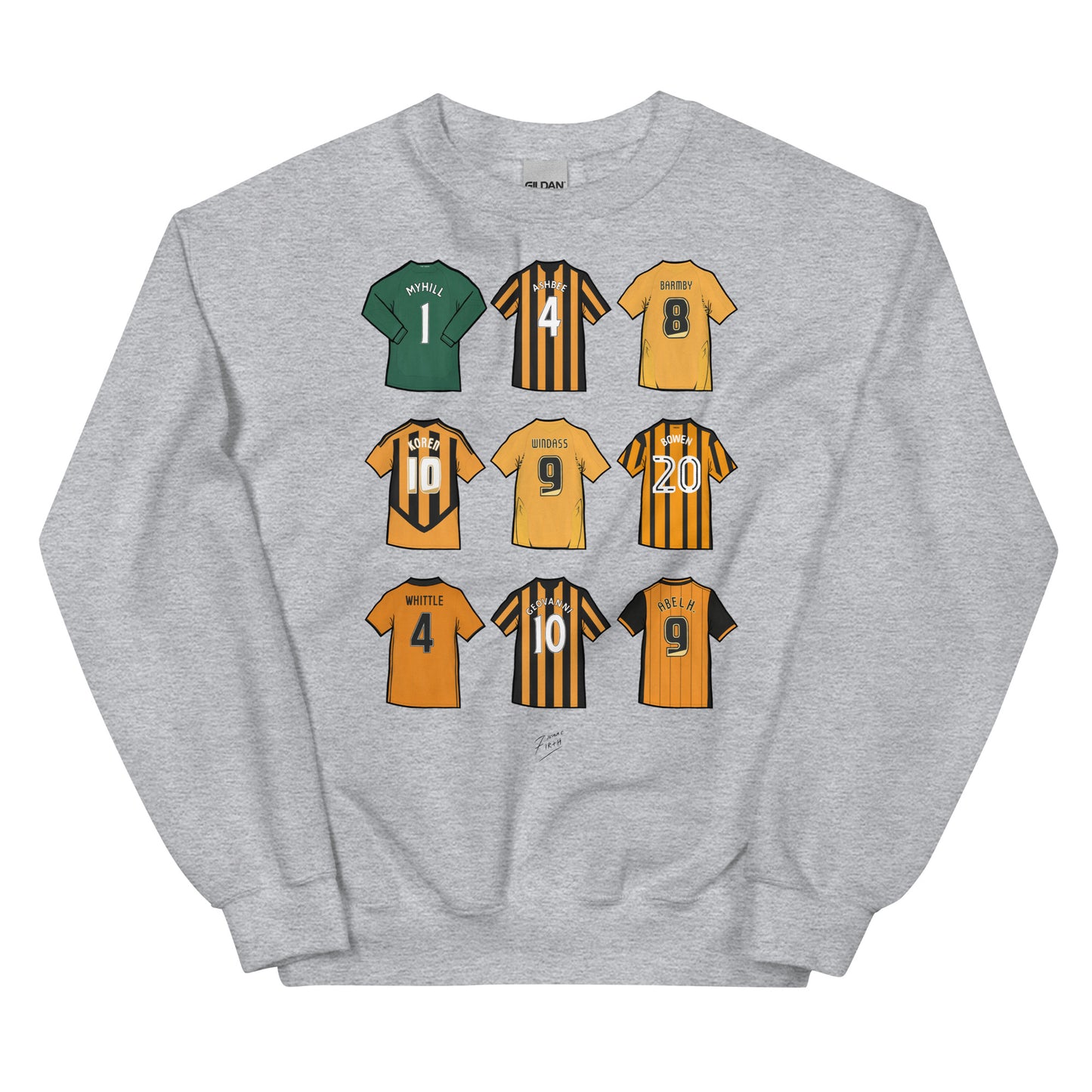 Hull Legends of the Tigers Football Themed Unisex Sweatshirt