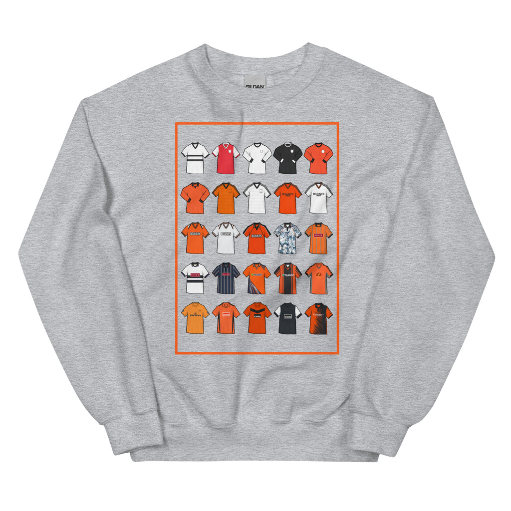 Retro Dundee United–inspired sweatshirt with a classic fit, soft feel, and durable stitching. Crafted from a pre-shrunk cotton–polyester blend — perfect for fans who love vintage Terrors football style.