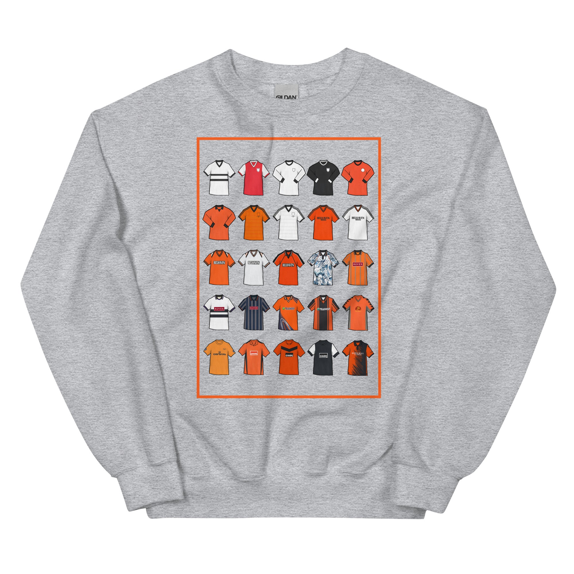 Retro Dundee United–inspired sweatshirt with a classic fit, soft feel, and durable stitching. Crafted from a pre-shrunk cotton–polyester blend — perfect for fans who love vintage Terrors football style.