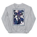 Show your Dundee FC pride with this sweatshirt featuring a unique mashup of classic shirts. A stylish retro football gift for true Dundee supporters