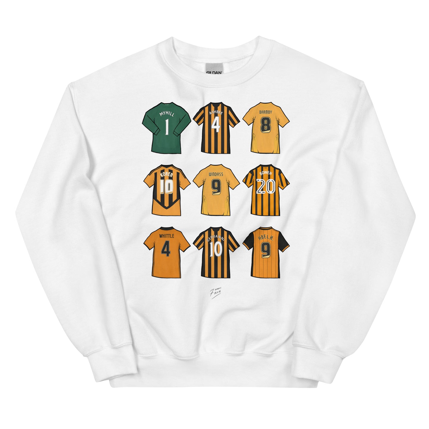 Hull Legends of the Tigers Football Themed Unisex Sweatshirt