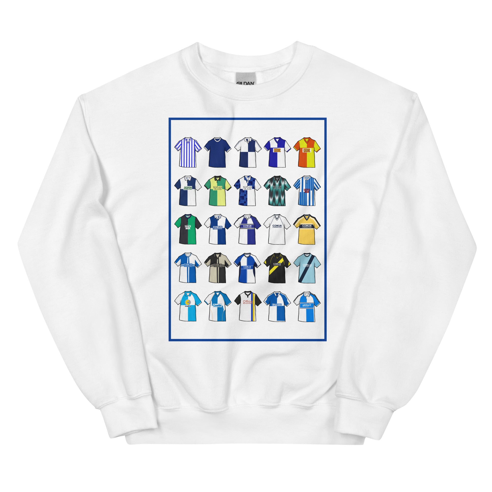 Show your Gas pride with this Bristol Rovers inspired retro sweatshirt featuring 25 iconic football shirt design. Perfect for any supporter!