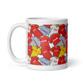 A ceramic 11oz mug featuring Liverpool football shirts from the past. Some of the most iconic footballing jerseys ever