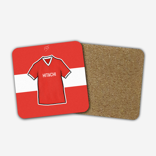 Liverpool 1981-82 Home Shirt Memorabilia Hand Sublimated Football Coaster
