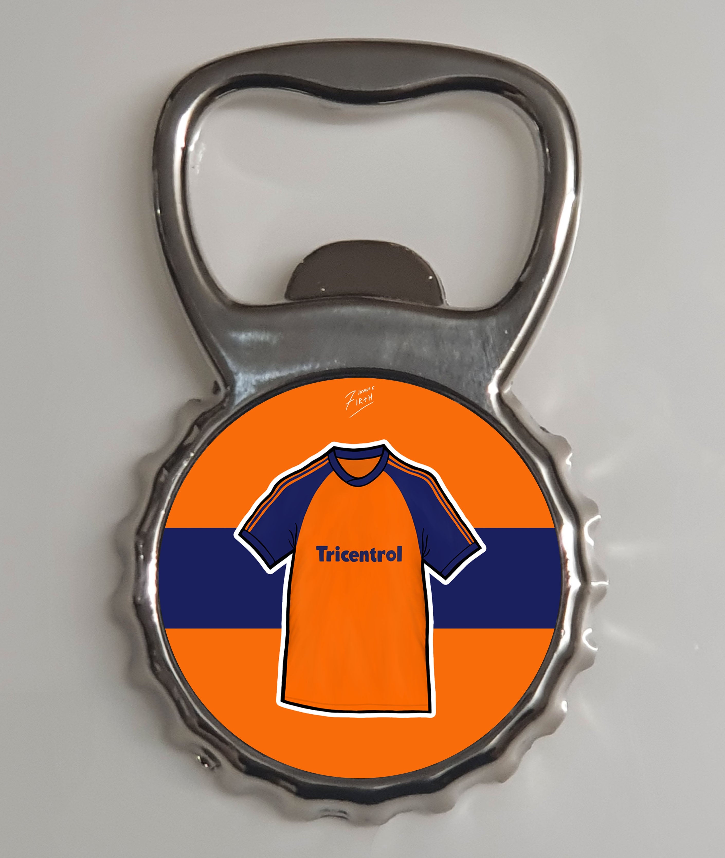 Luton 1981/82 Away Shirt Memorabilia Metal Bottle Opener Fridge Magnet