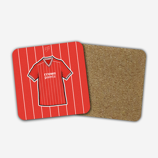 Liverpool 1982-84 Home Shirt Memorabilia Hand Sublimated Football Coaster