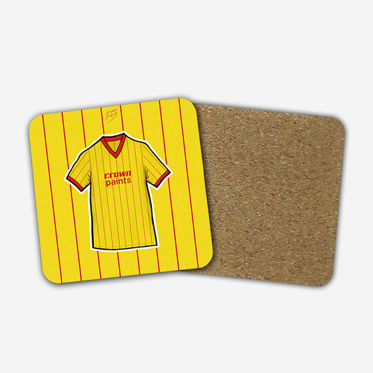 Liverpool 1982-84 Away Shirt Memorabilia Hand Sublimated Football Coaster